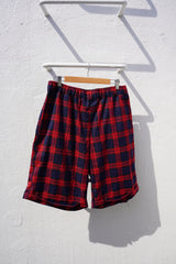 Relaxed Check Shorts