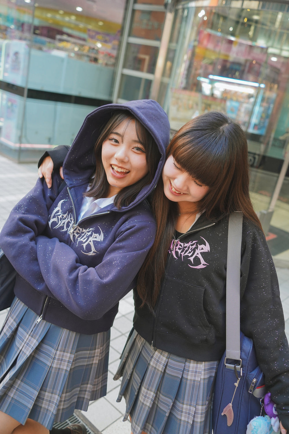 Glitter zip hoodie – YZ