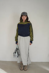 switching velours track jacket 