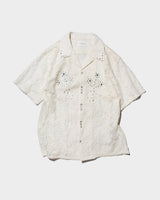 FLOWER BIJOU SHEER H/S 셔츠 