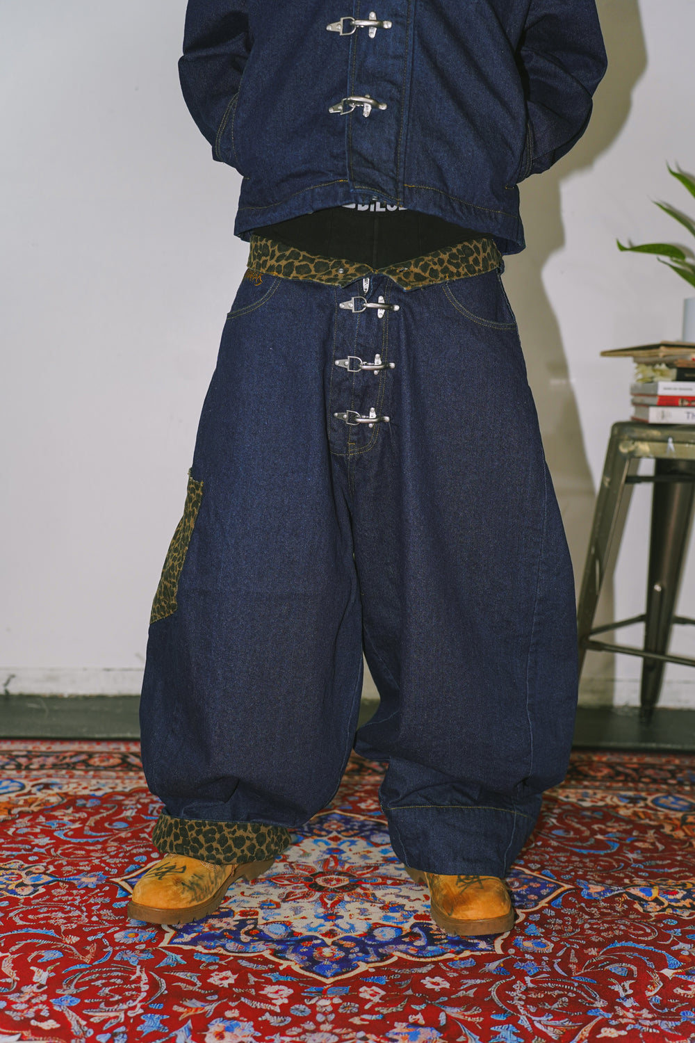 Rigid denim fireman pants – YZ