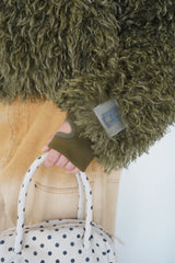 volume hood fur jacket