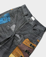 PISTOL HOLSTER COWBOY PRINT DENIM 