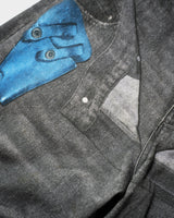 PISTOL HOLSTER COWBOY PRINT DENIM 