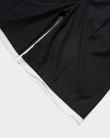Cut-off layered slacks shorts 