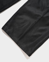 PRESSED POLYESTER FLARE SLACKS 