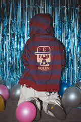 Boxy ruler assorted zip hoodie