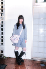 Ribbon Pleated One-Piece