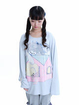 twins room graphic L/S Tee 