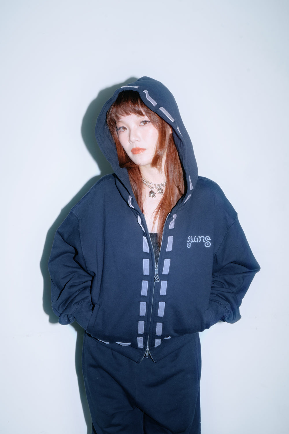 Ribbon zip hoodie – YZ