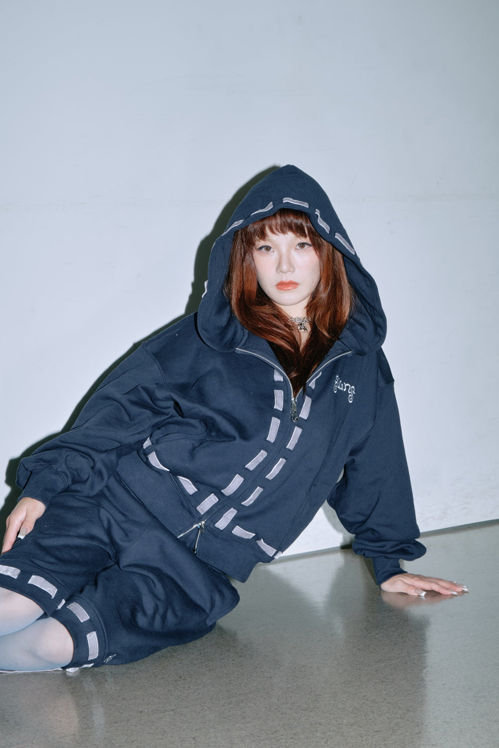Ribbon zip hoodie – YZ
