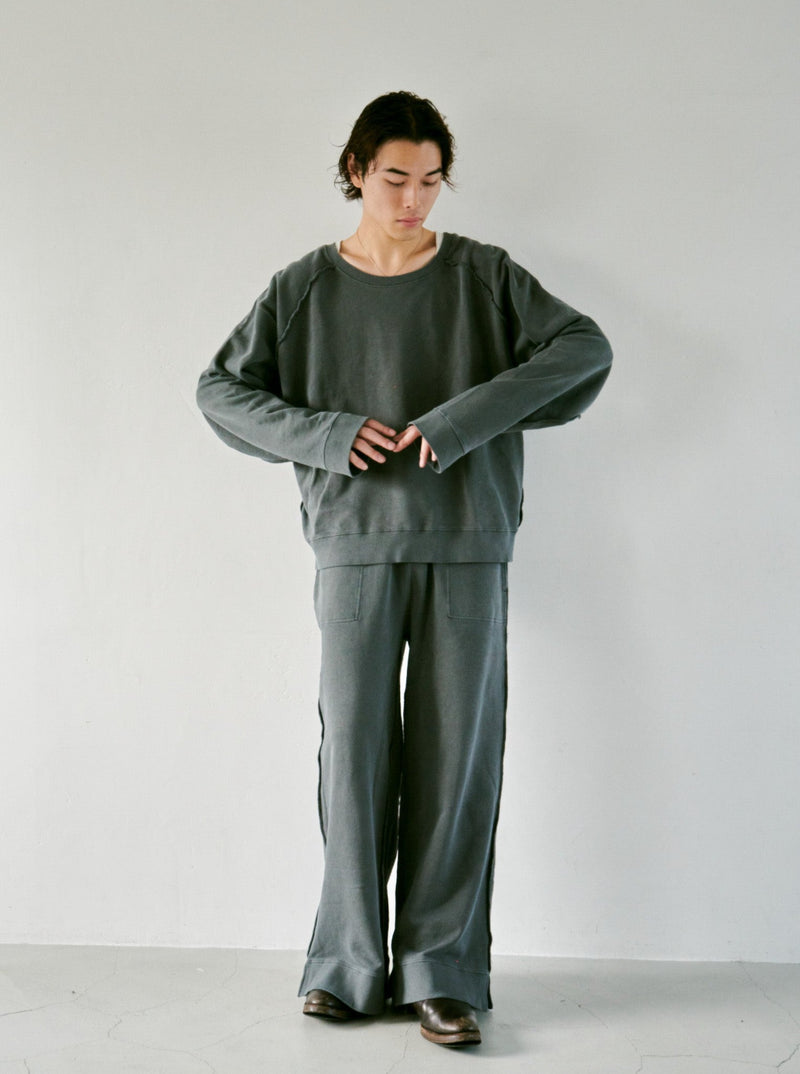 reversible inside-out baggy sweat pants