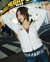 我愛最好的朋友毛絨拉鍊連帽衫 