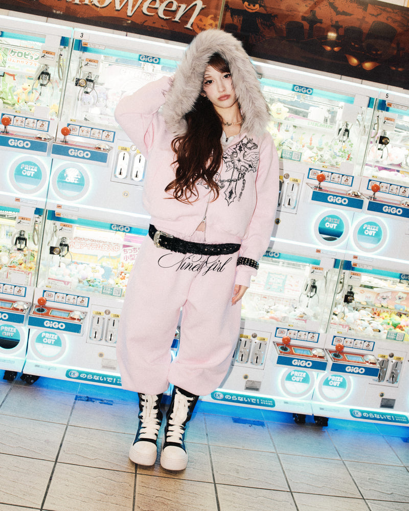 Cross Logo glitter Sweat Pants