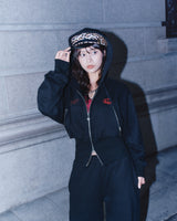 Ninety Girl Shaped Zip Hoodie 