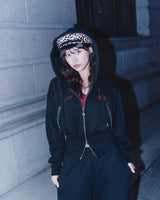 Ninety Girl Shaped Zip Hoodie 