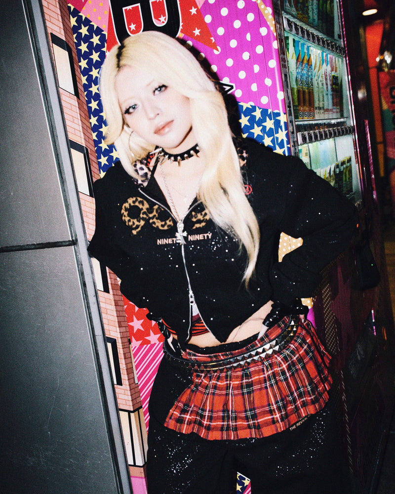 OG Logo Glitter Zip Hoodie