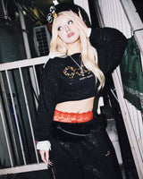 OG Logo Glitter 露肩卫衣 