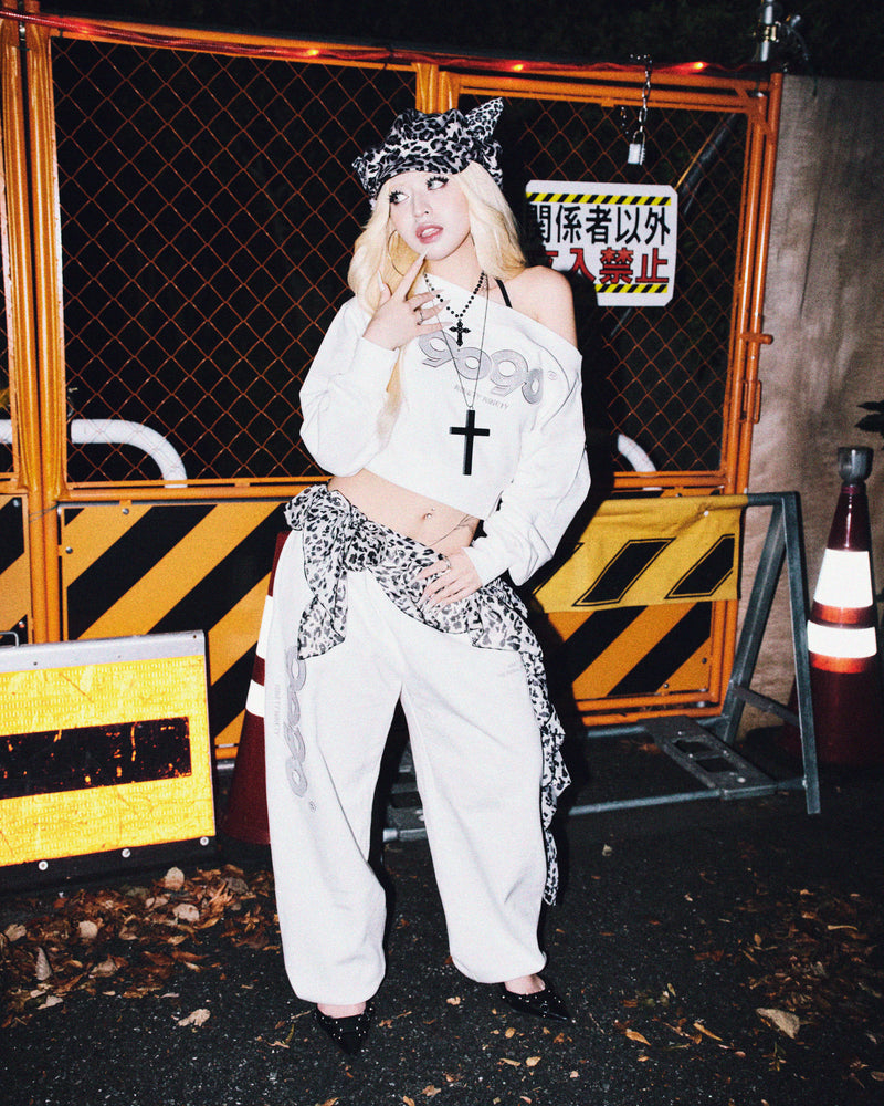 OG Logo Glitter 露肩卫衣 