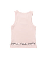 CURSIVE RIB TANKTOP