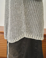 sparkle stitching v neck sweater