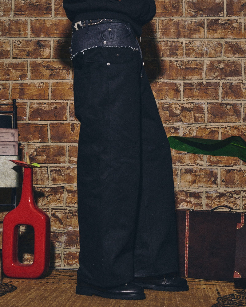 BADWAY × B.BALLSY 2up wide denim pants – YZ