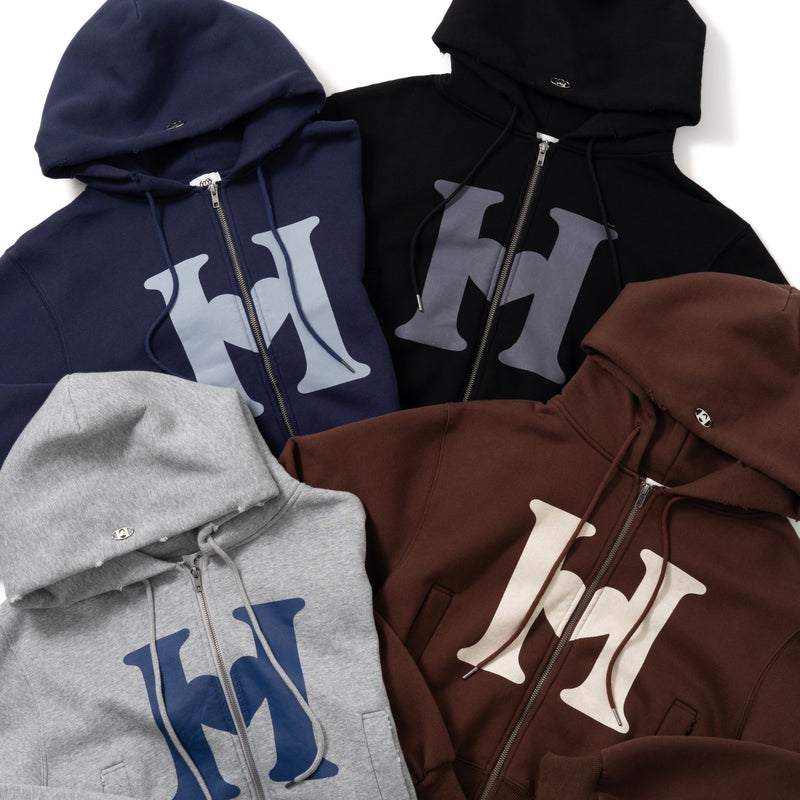 H Logo Zip Hoodie