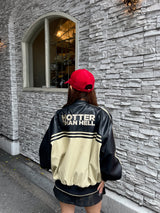 FAUX LEATHER Switching Blouson