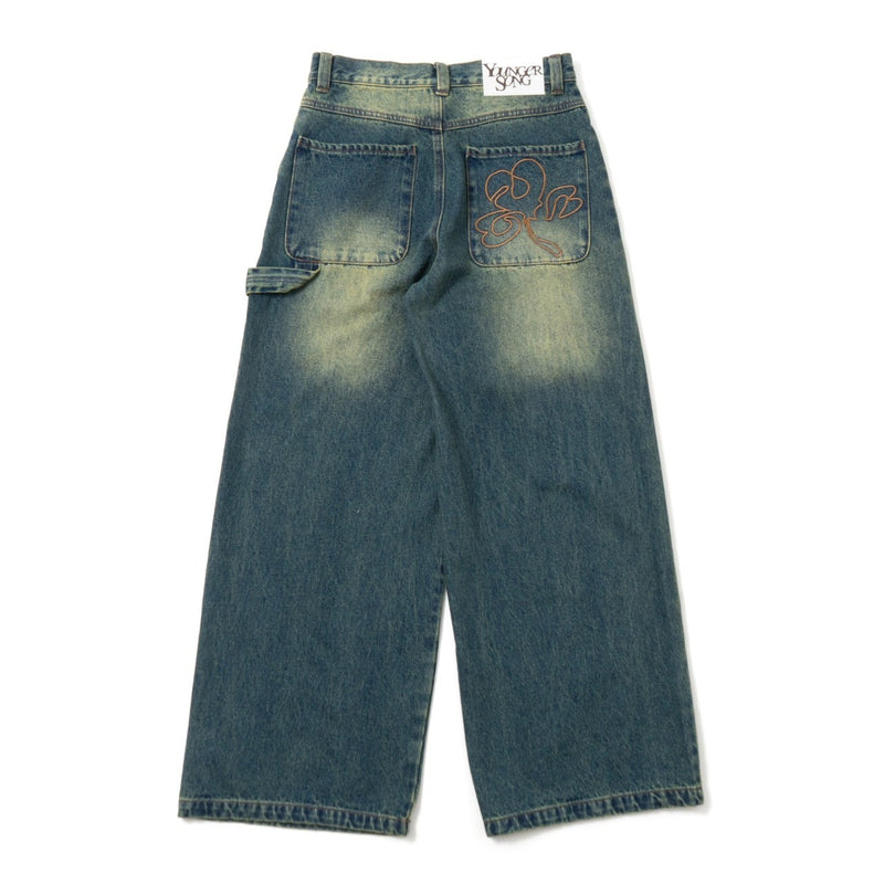 Clover logo buggy denim