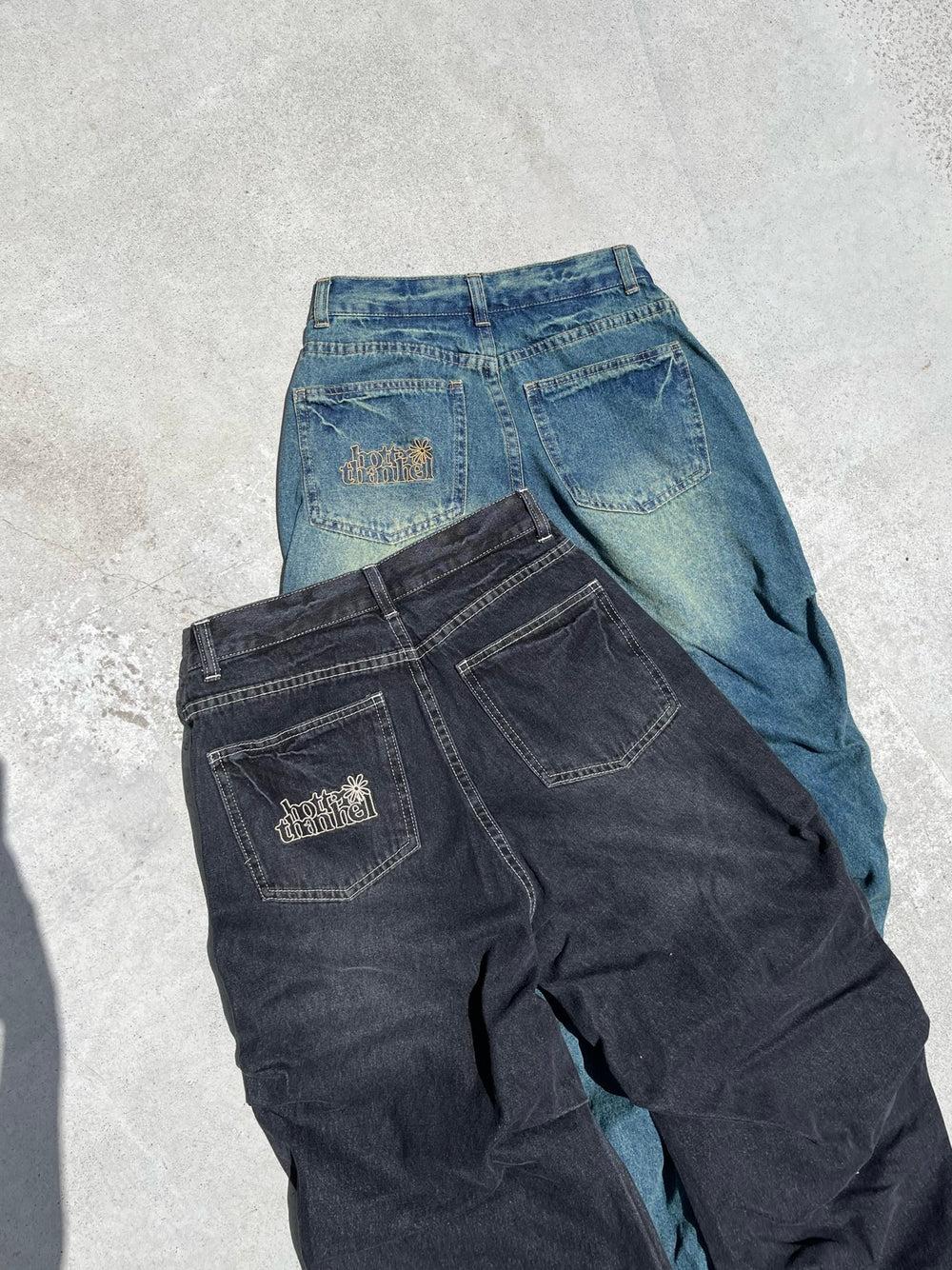 LAGUA GEM（ラグアジェム）の「DOUBLE POCKET LOW WAIST DENIM ローウエストデニム（デニムパンツ）」 - WEAR