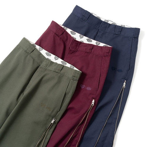 HTH×Dickies　Side zip wide pants