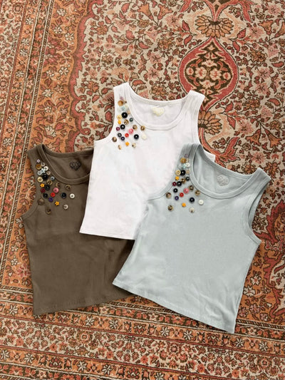 BUTTON TANK TOP