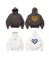 wiggle wiggle × HTH heart logo  hoodie