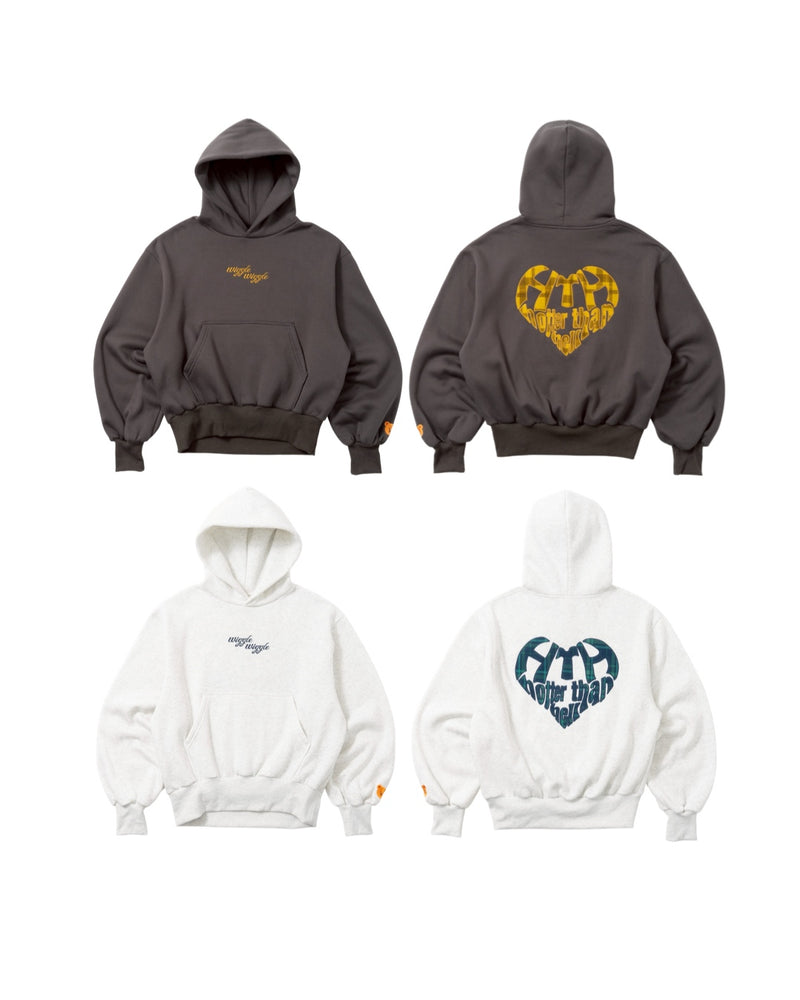 wiggle wiggle × HTH heart logo  hoodie