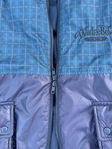 チェックのダウンジャケット 