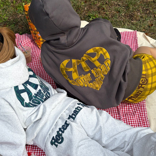 hth HEART LOGO HOODIE （パープル） heart logo hoodie – YZ