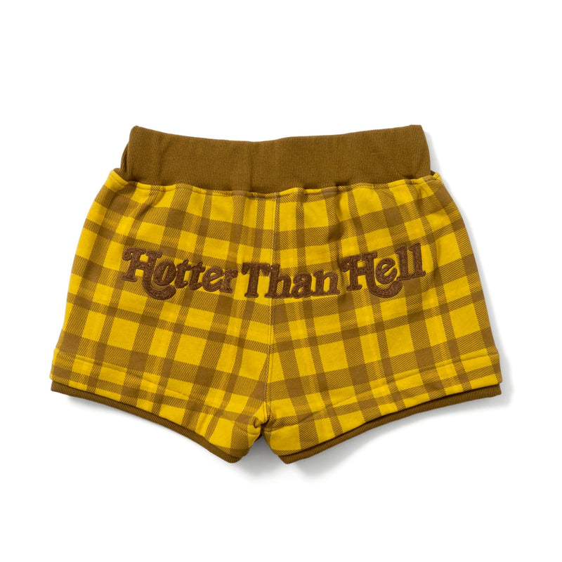 wiggle wiggle × HTH check pattern mini shorts