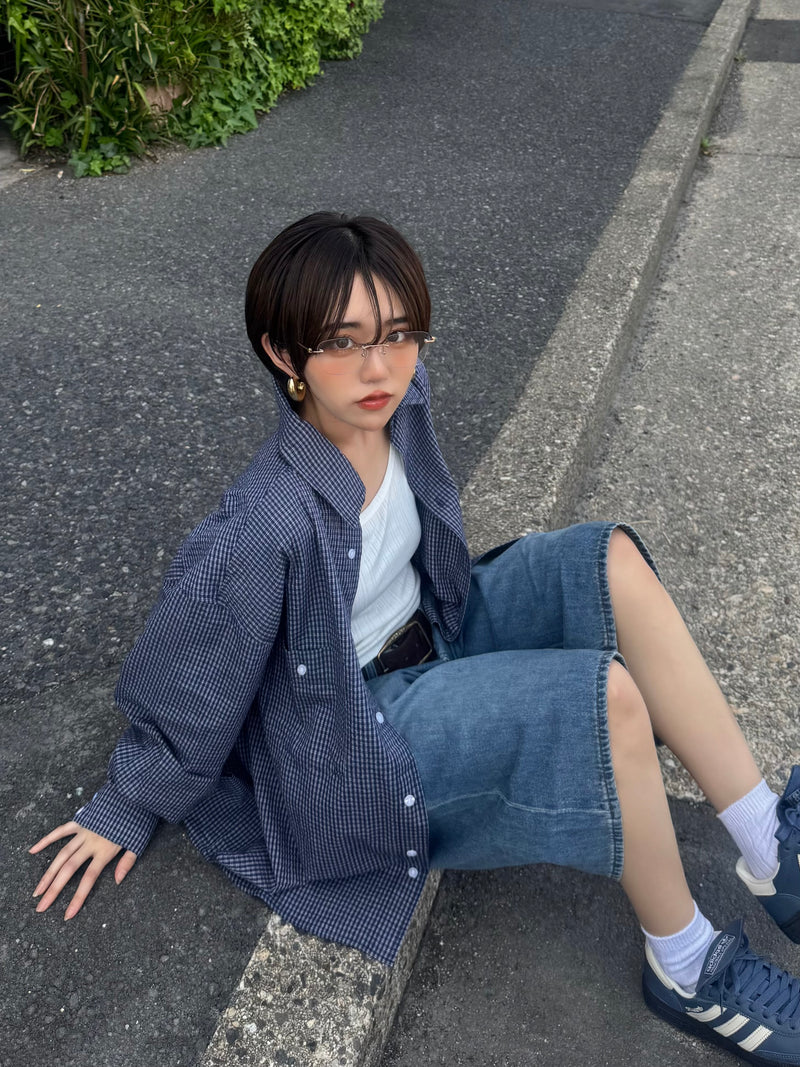 long sleeve check shirt