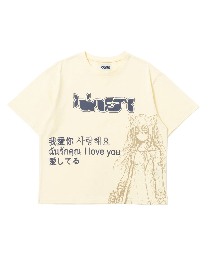 Ninety Cat Girl Tee – YZ
