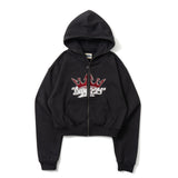 King Logo Front Zip Hoodie