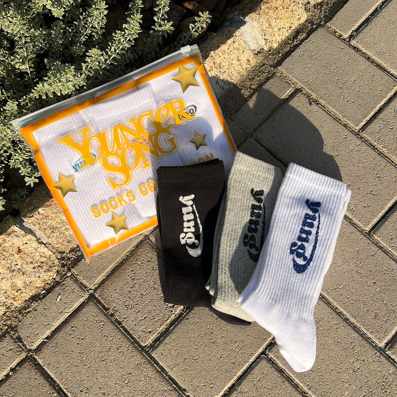 yung logo Assort socks pack
