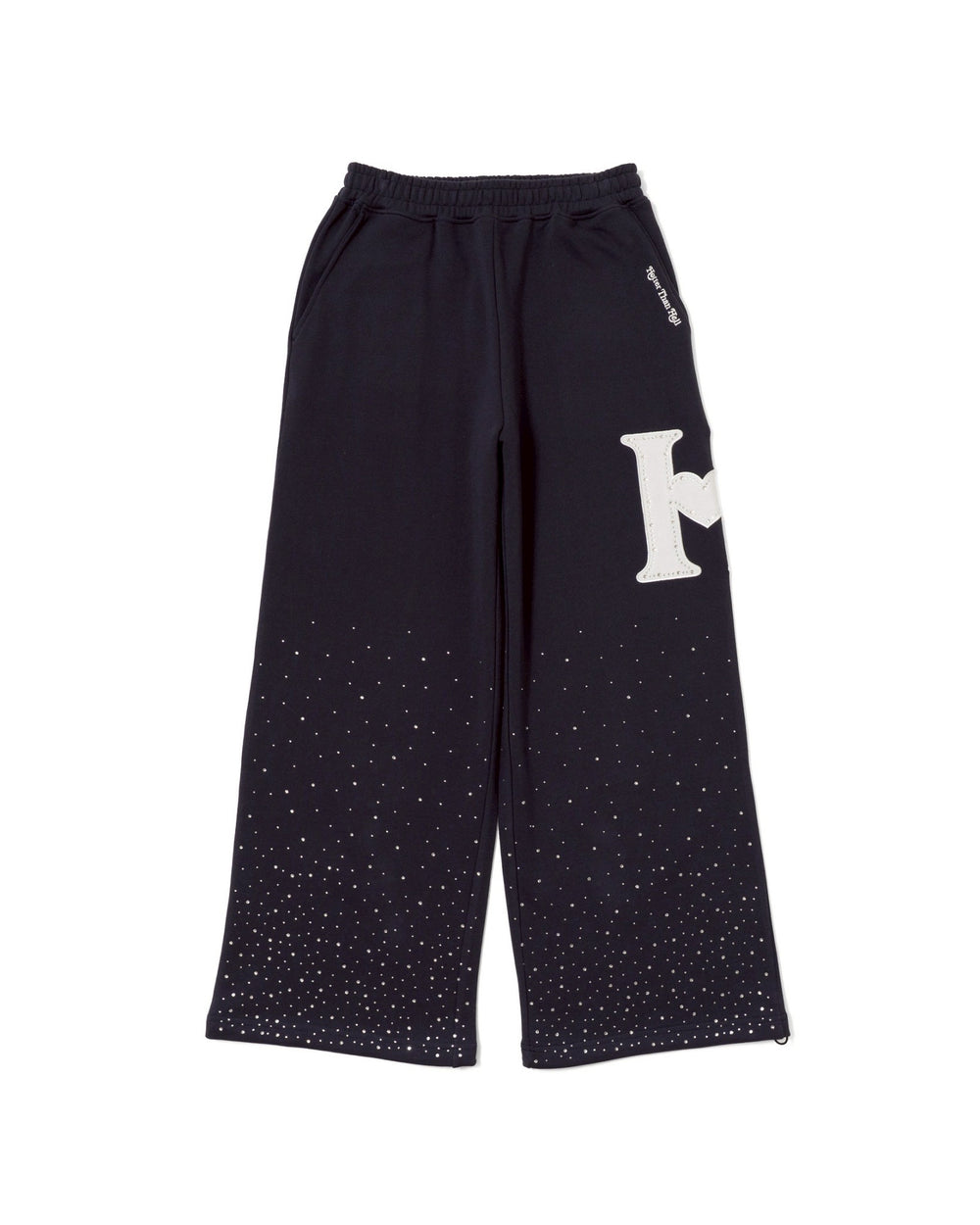パンツ HTH Glitter Heart Logo sweat pants H HEART RHINESTONE SWEAT PANTS – YZ