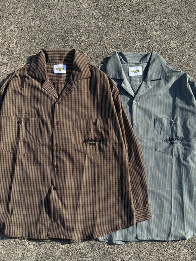 WB loose check shirt