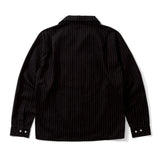 Stripe Open Collar Shirt