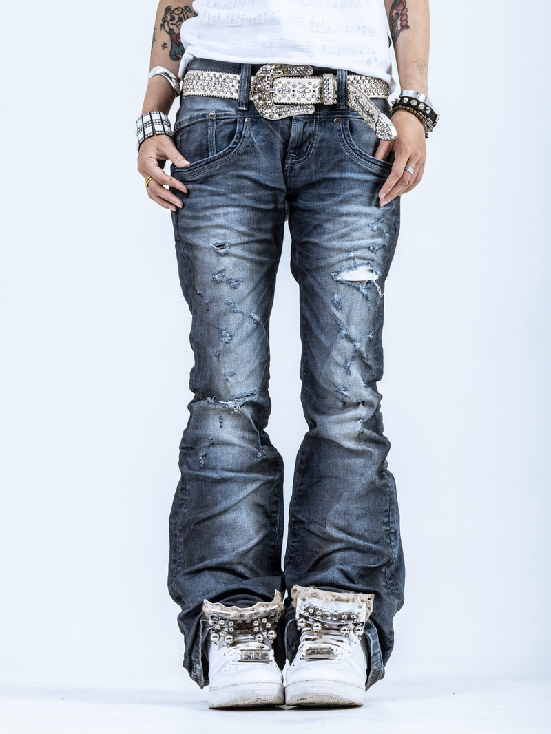 パンツ FUGA Damage Flare Denim FUGA x 2002 Cross Flare Denim Pants – YZ
