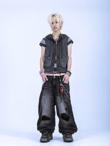 Fuga baggy denim pants 
