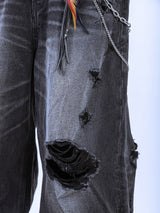 Fuga baggy denim pants 