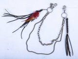 3way Feather Wallet Chain 