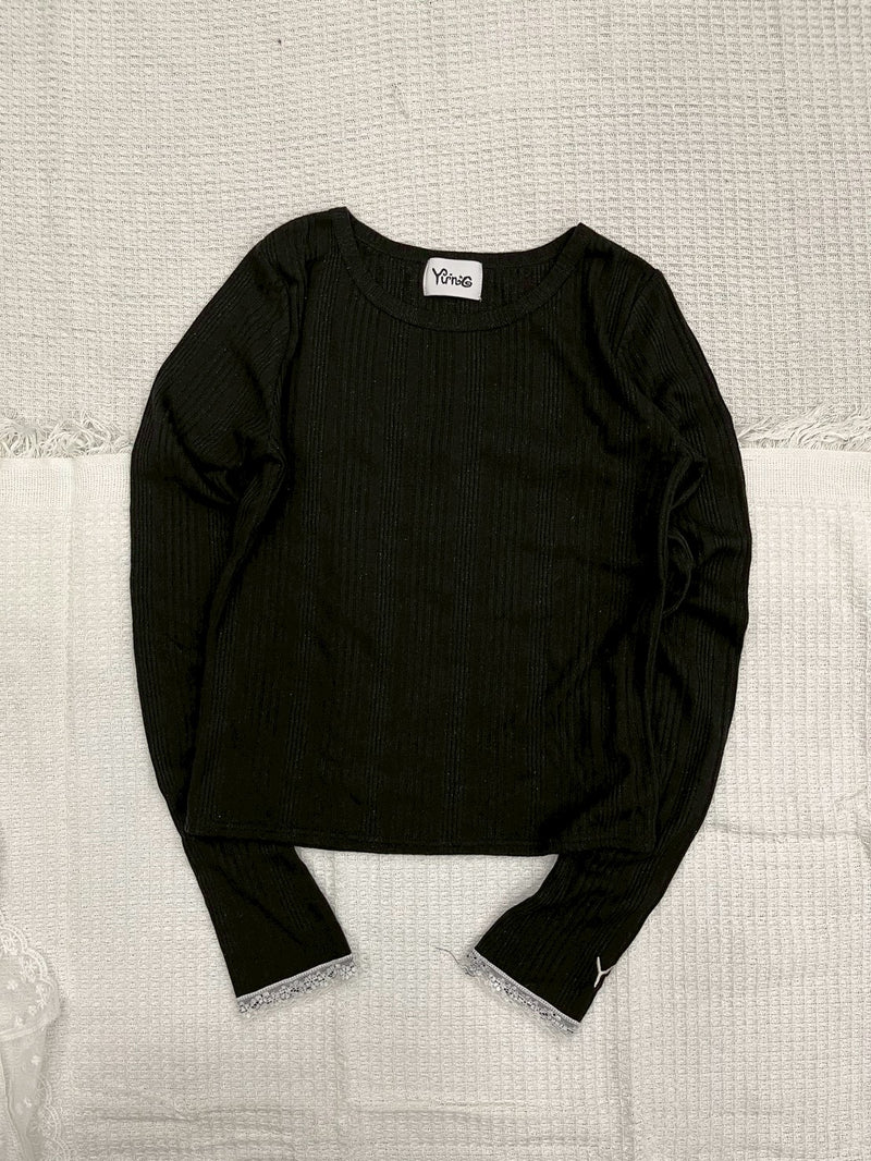 Lame rib long tee 【yung】 – YZ