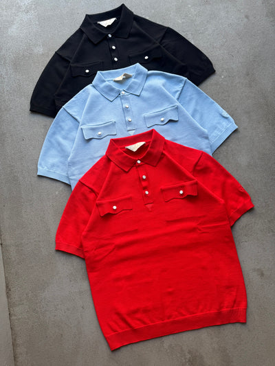 Pearl Western Knit Polo Shirt